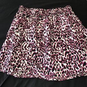 Hot pink leopard skirt